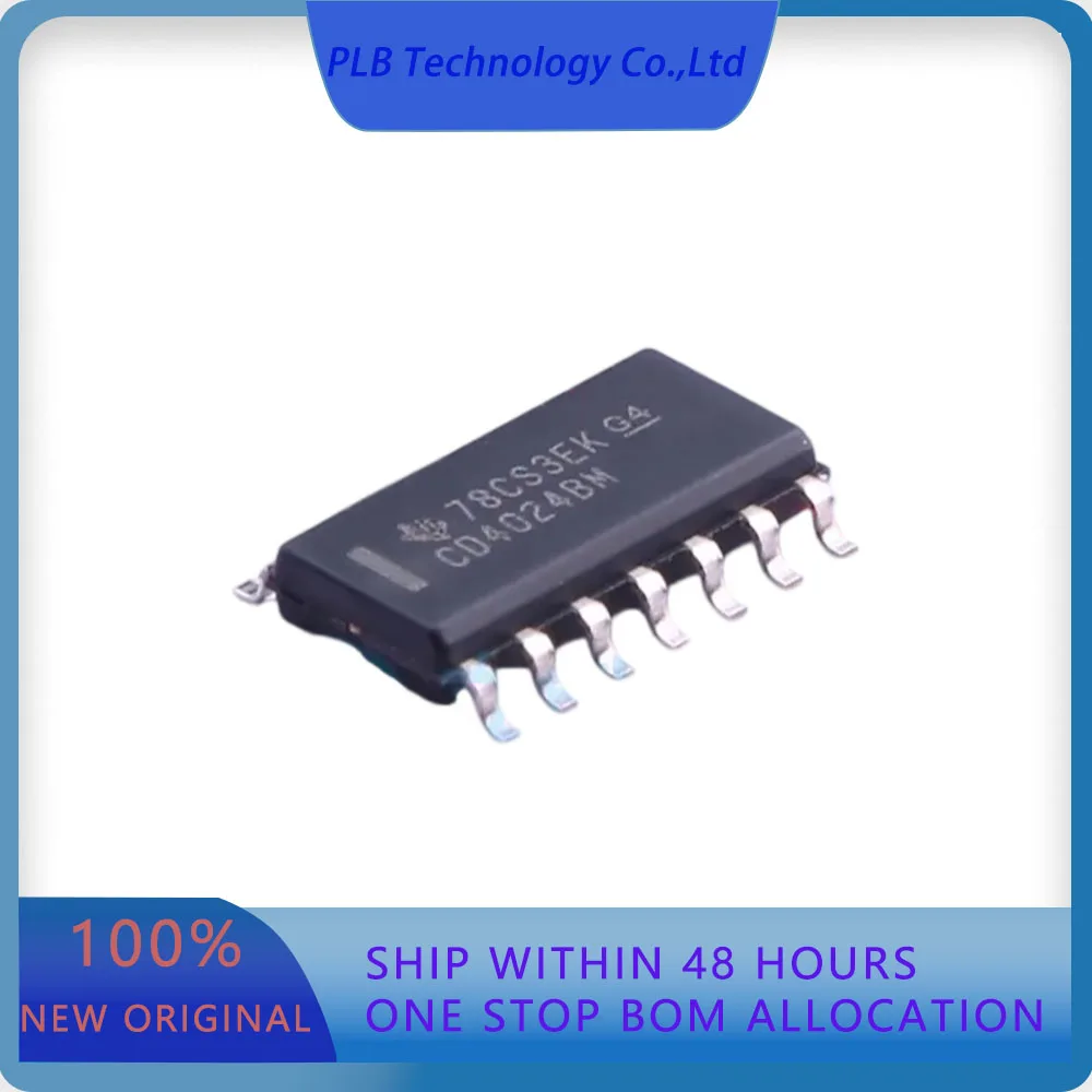 10PCS/LOT CD4024BM96 CD4024  Falling Edge 3V~18V 1 24MHz SOIC-14 Counters Dividers Original Stock