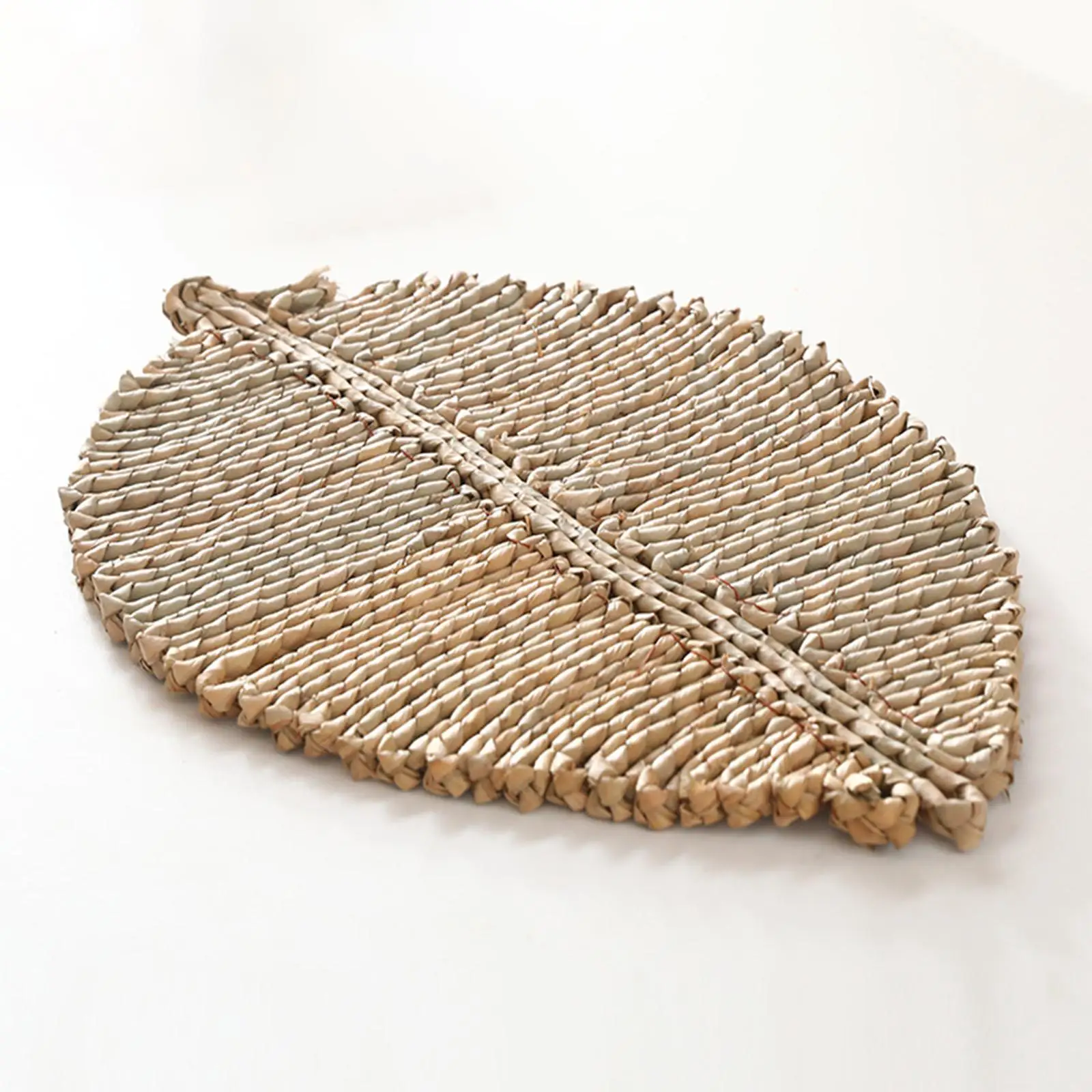 Elegant Khaki Rattan Placemat Set for Dining and Events, 23x16cm