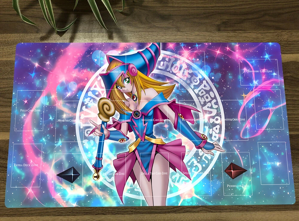 YuGiOh Dark Magician Girl TCG CCG Mat Trading Card Game Mat Table Playmat Desk Playing Mat Mouse Pad Free Bag