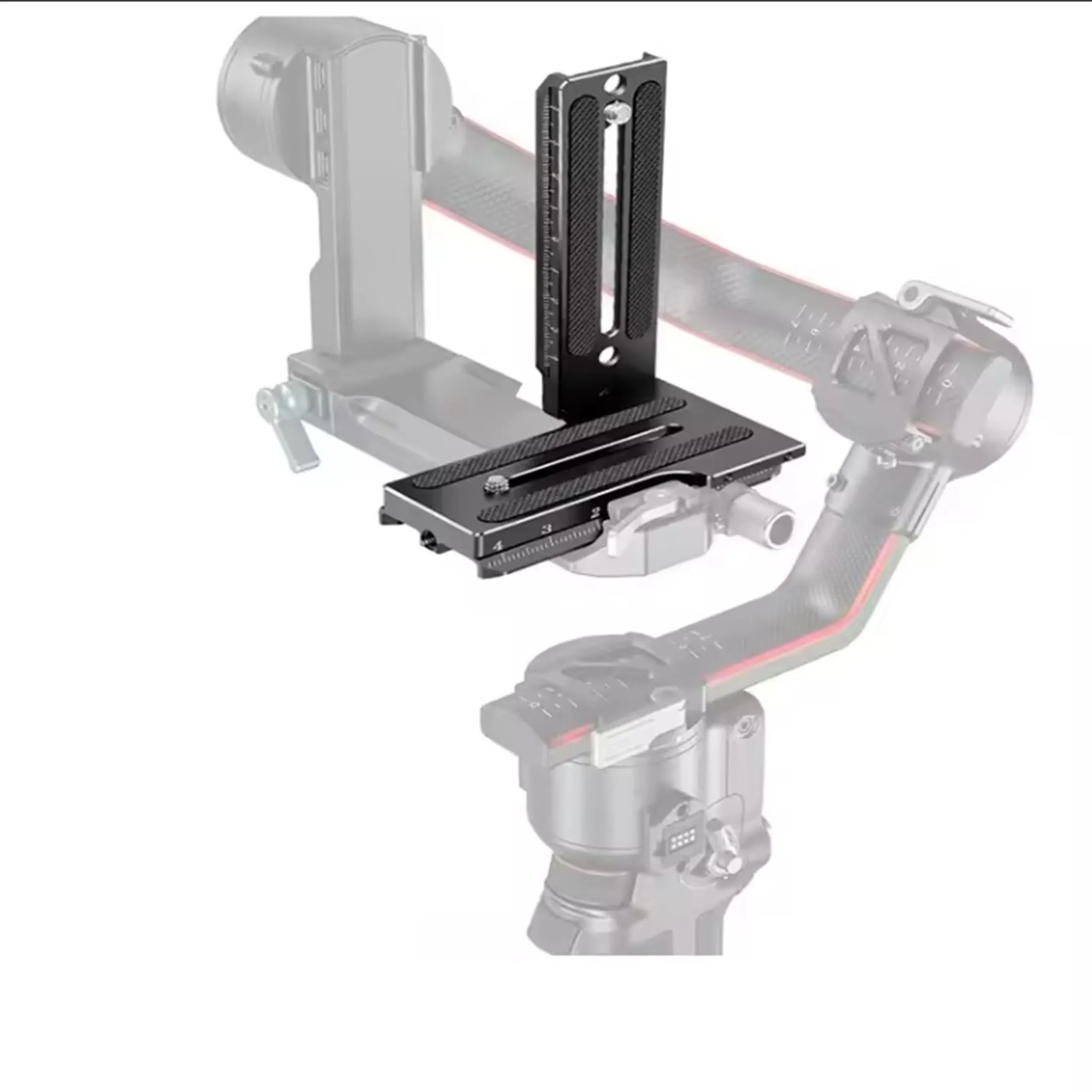 L Bracket Vertical Mount Quick Release Plate for DJI Ronin RSC2 / RS2/ RS3 / S, Zhiyun Weebill S Gimbal, DSLR Camera, Tripod