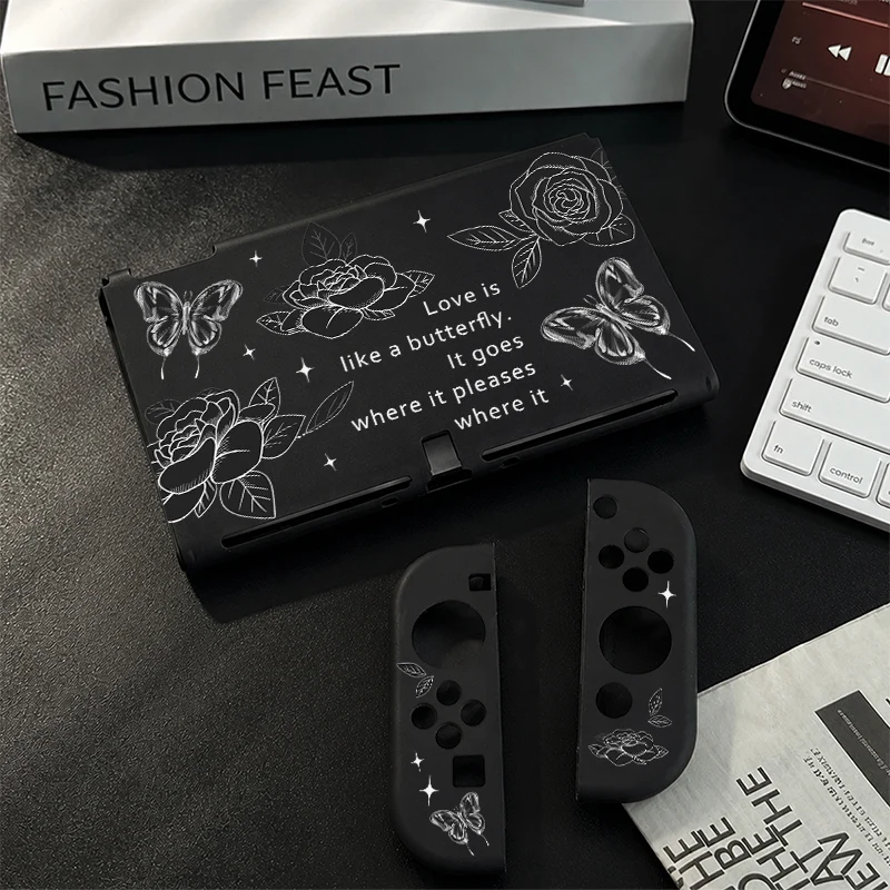 Ultra-slim shock-absorbing case for Nintendo Switch OLED Dockable Cover Sweat Slip-Resistant Controller Case Detachable Joy-Con