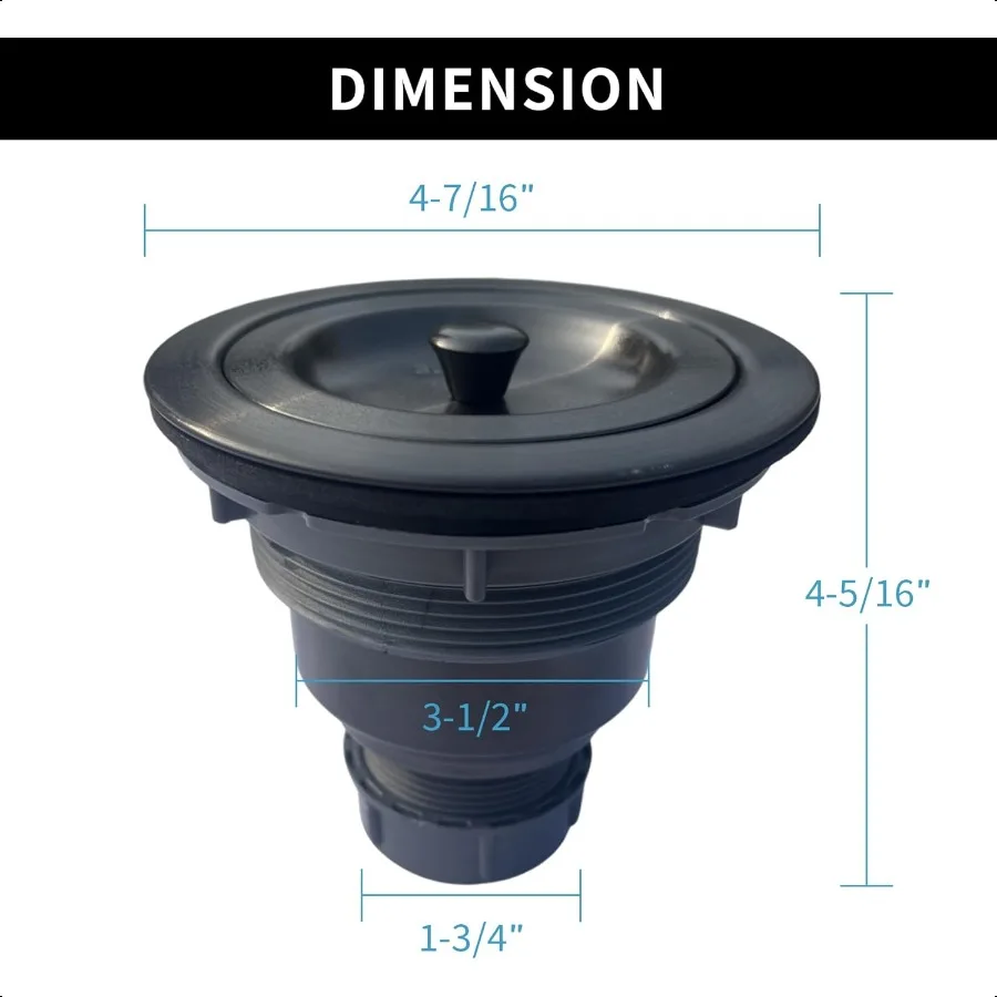 مصفاة حوض المطبخ بالوعة استنزاف الجمعية عدة 31 2 بوصة مع بالوعة المطبخ استنزاف Basket304 حوض الفولاذ المقاوم للصدأ سدادة غطاء LidSt