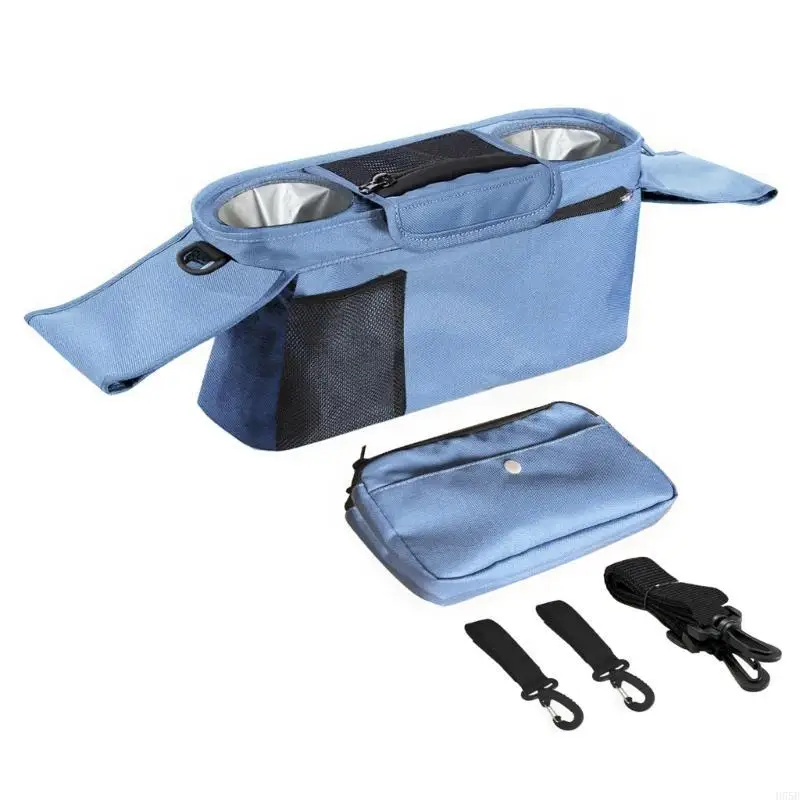 

H55B Multifunction Buggys Organizers Bag Baby Pram Storage Bag Stylish Carriage Organizers