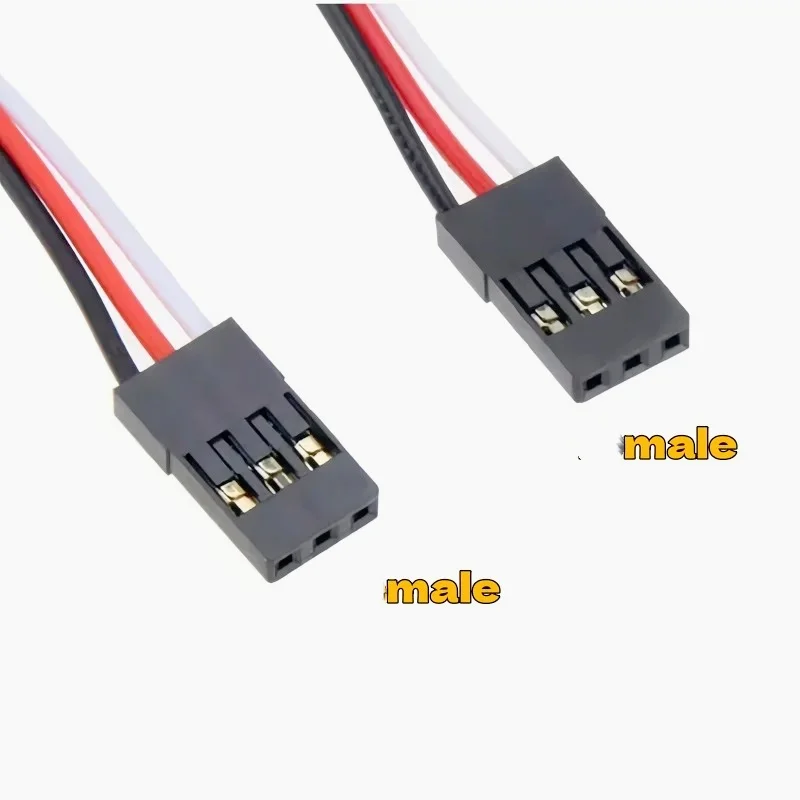 10/20 Stück Servokabel, Flugsteuerkabel, Stecker-zu-Stecker, 3P-DuPont-Steckerkabel, Signalkabel, Verlängerungskabel, Empfänger-Dockingkabel – Detail 2