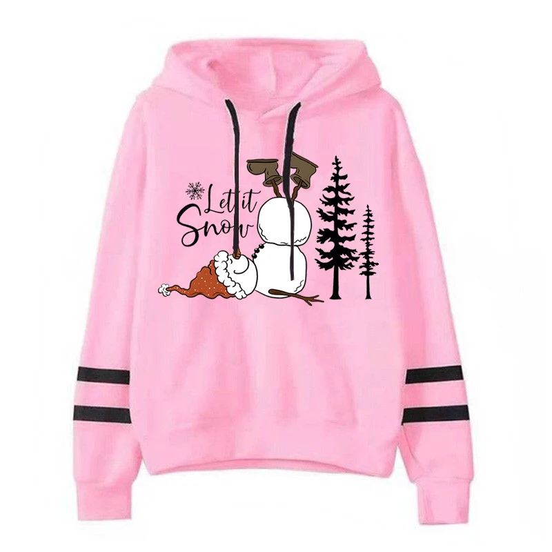 Engraçado natal boneco de neve gráfico masculino feminino hoodies moda criativa confortável pulôver topo solto casual manga longa roupas
