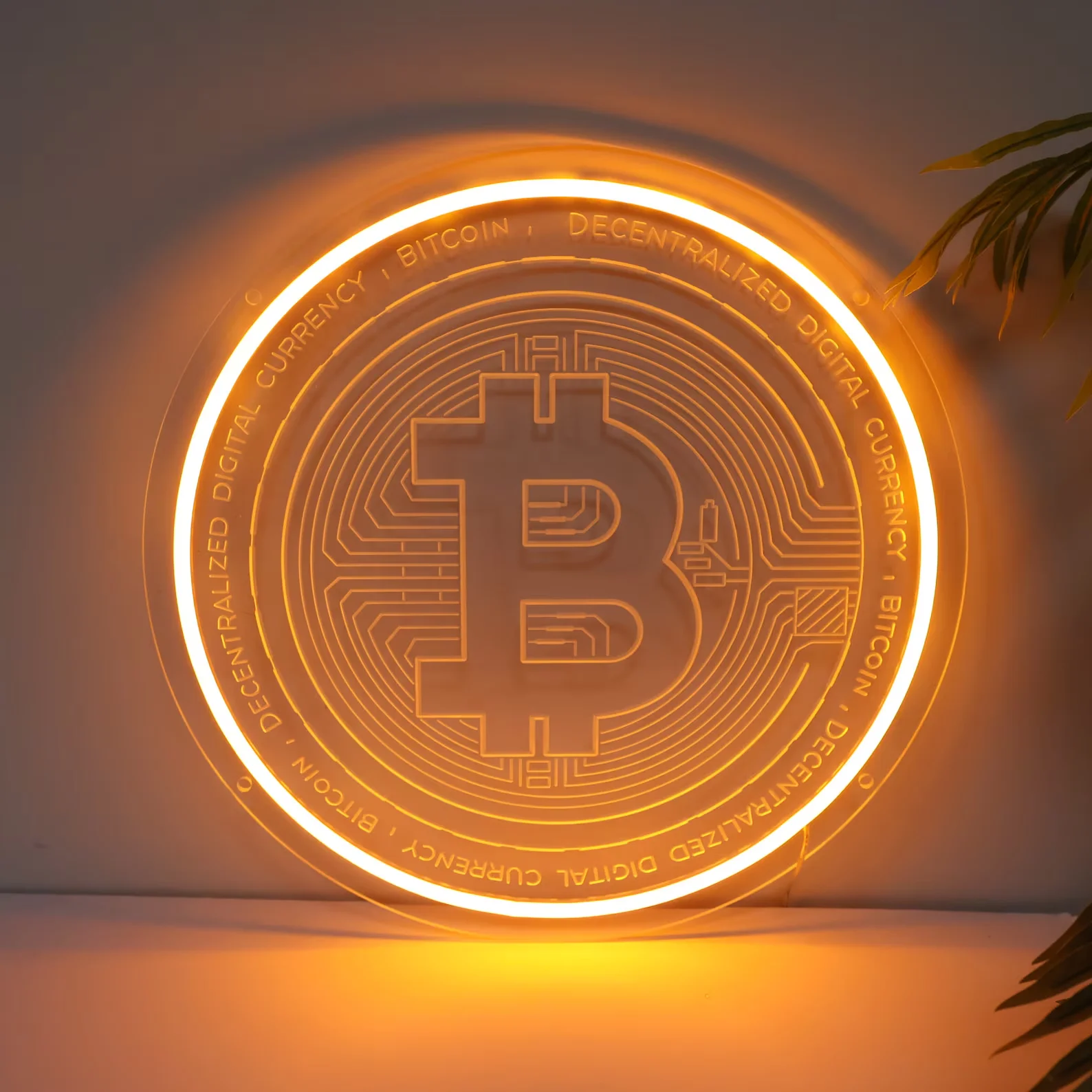 Bitcoin Trading Neon Sign, Bitcoin Lamp, Trader's Gift, Crypto Wall Art Decor Led Neon Light, Trader Office Room Wall Decoration
