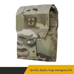 Molle bag for trauma first aid, suitable for car home travel, hiking and camping, emergency life-saving equipment