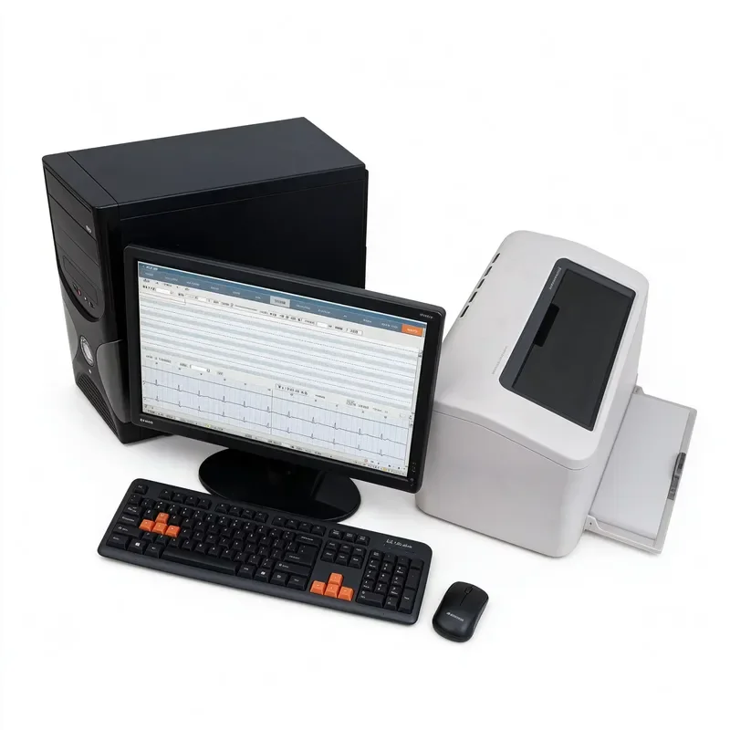 12 Lead Holter Monitor 24 Hour Ambulatory Recorder Portable Dynamic Monitoring System for Hospital Clinic
