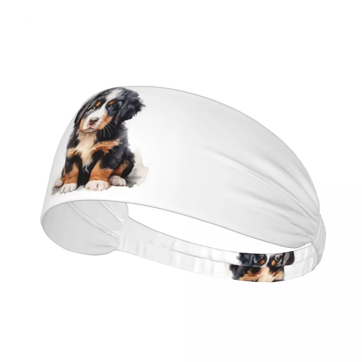 

Custom Bernese Mountain Dog Animal Sweatband for Men Women Wicking Moisture Sports Sweatband Gym Yoga Running