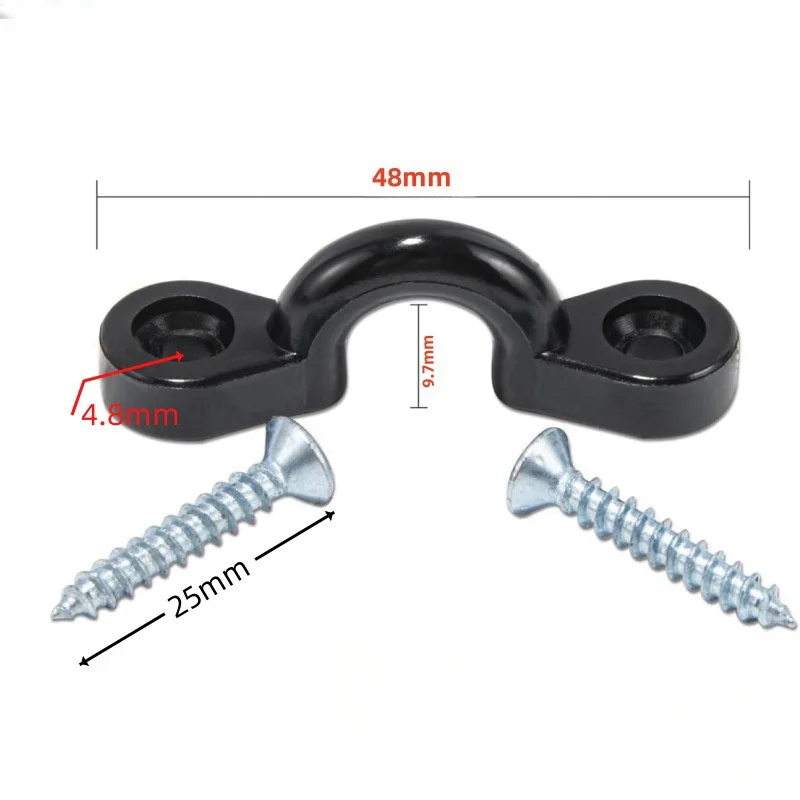 10PCS Kayak Clips Nylon Kayak Pad Eye Anchor Point Tool Marine Boats Aquatic Sports Surfing Deck Rigging Boat Tools Accessories