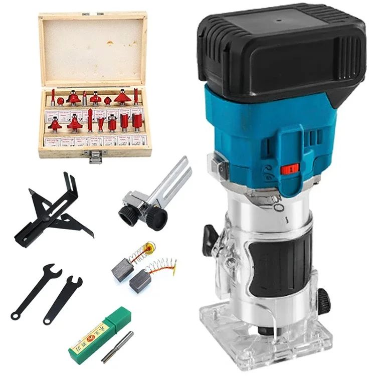 

6-Speed Regulation Cordless Lithium Electric Trimming Machine Rechargeable Slotting Tool Wood Router Milling Engraving Machine