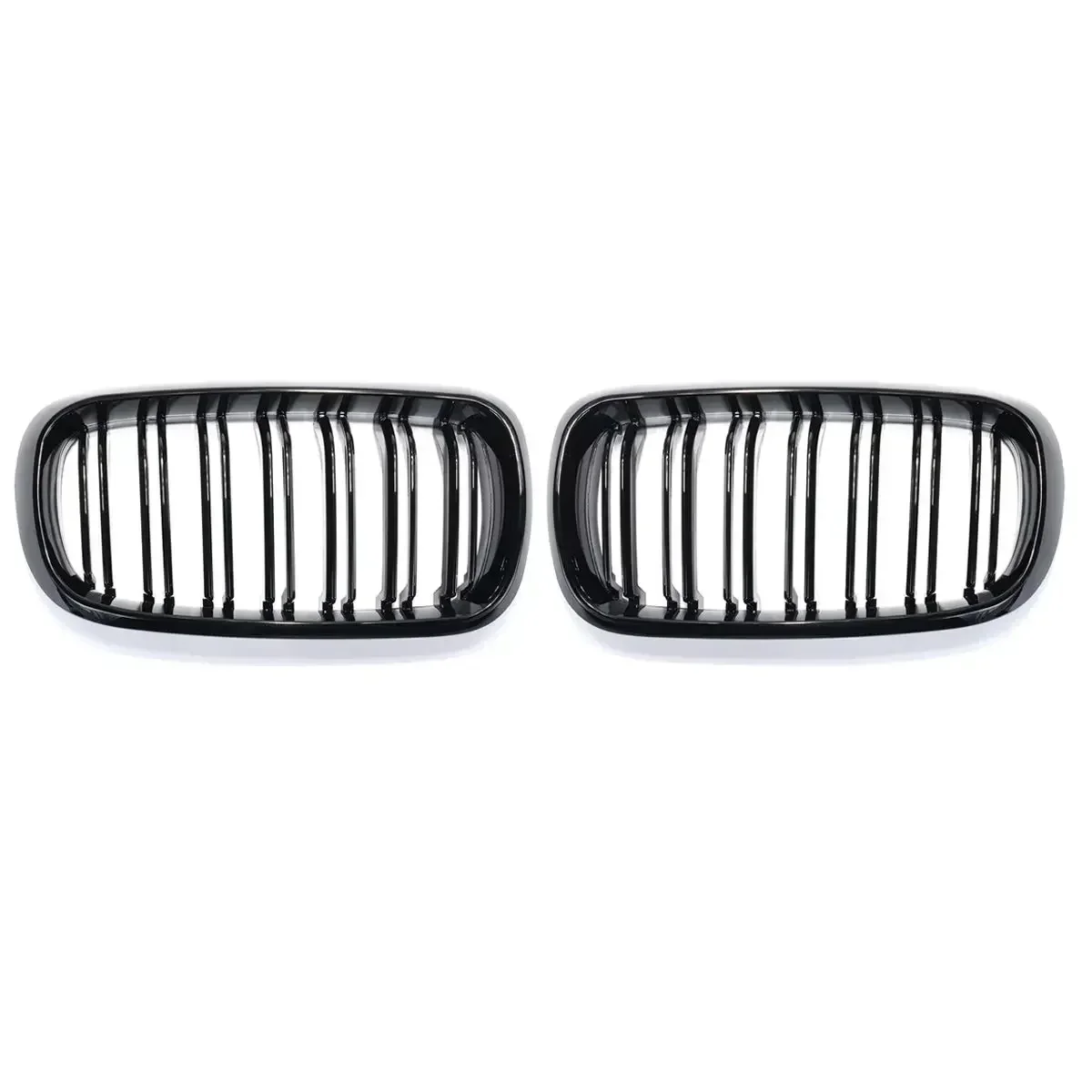 Car Front Hood Kidney Grille Bumper Black Dual Grill Replacement Part Car Accessories Fit For BMW F15 X5 F16 X6 2014-2017