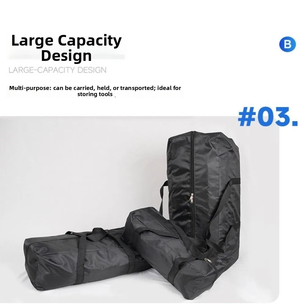 Large Folding Table Chair Holder Bag Multisizes Black Canvas Canopy Pole Bag 420PVC Oxford Cloth Tent Mat Storage Bag Kit view 3