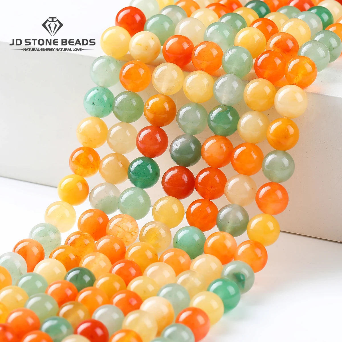 

Natural Stone Mix Color Aventurine Bead Round Loose Spacer 6 8 10mm for Jewelry Making DIY Bracelet Necklace Accessory Wholesale
