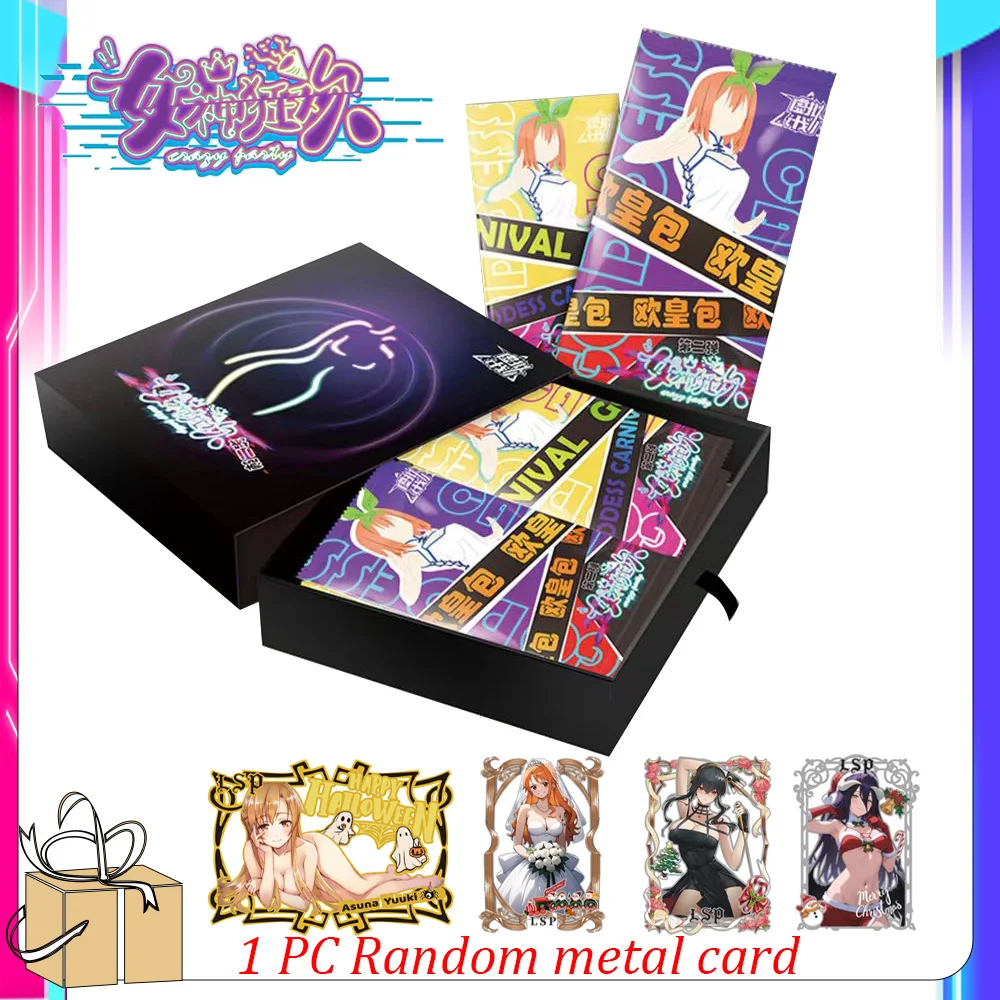 

Bargain Price Goddess Carnival Booster Box Goddess Story Cards Rare Bikini Puzzle Anime Table Playing Game Board Cards