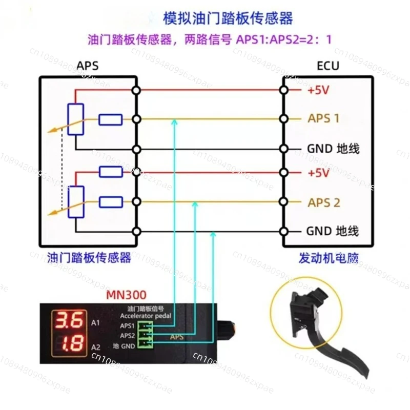 Vehicle Automobile Signal GeneVerator Voltmeter MN300 Auto Sensor Simulator Oxygen Oil Pressure Sensor Repair Tool instead MNB-3