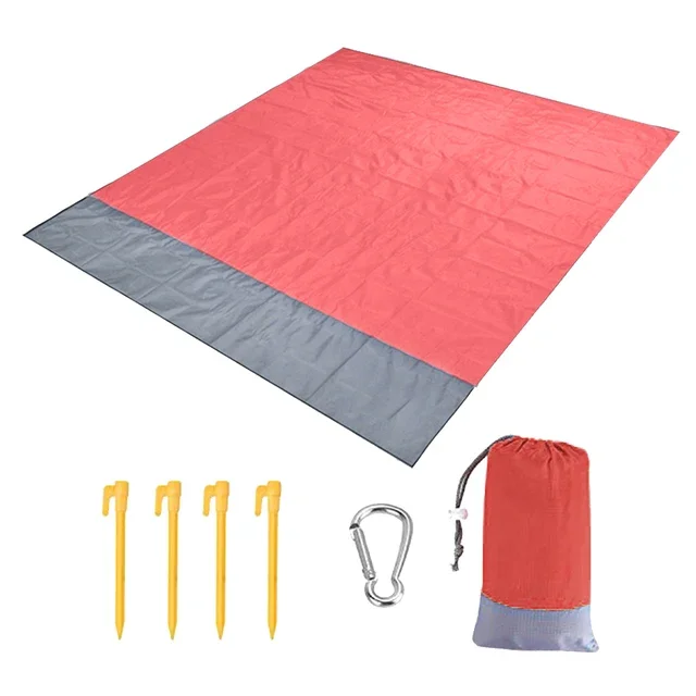 2x2,1 m Wasserdichte Tasche Strand Matte Decke Falten Camping Matratze Tragbare Leichte Matte Outdoor Picknick Matte Sand strand Handtuch
