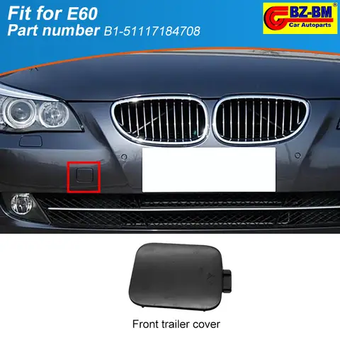 BMW E60 E60LCI 530 525 528 용 전면 후면 범퍼 트레일러 견인 후크 캡 커버 51117184708 51117111787 51117897210 51127178183
