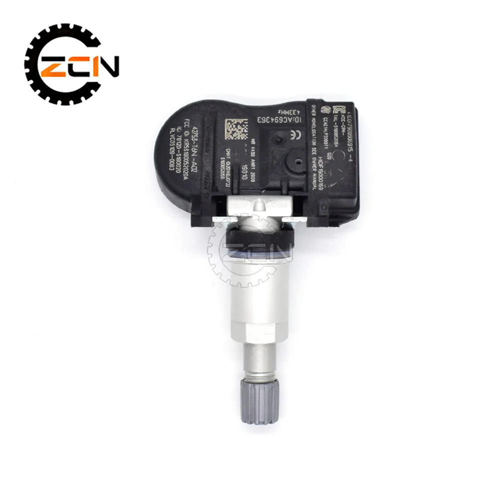 TPMS 타이어 압력 센서, 아큐라 NSX 2019-2022 433MHz, 42753-T6N-A02, 4 개