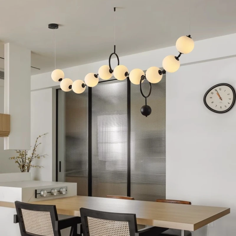 

French Cream Style Restaurant Chandelier Pearl Necklace