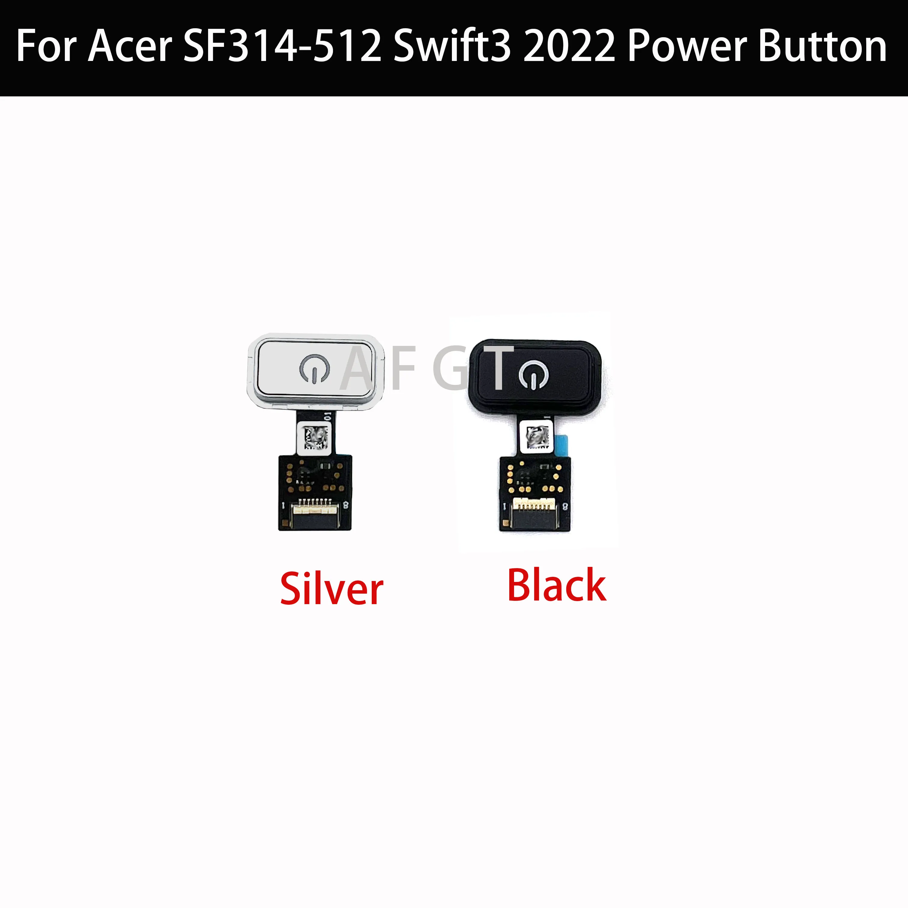 For Acer Swift 3 SF314-512 N21C2 2022 Model Laptop Power Button Power Button Cable Black Silver Tested Well