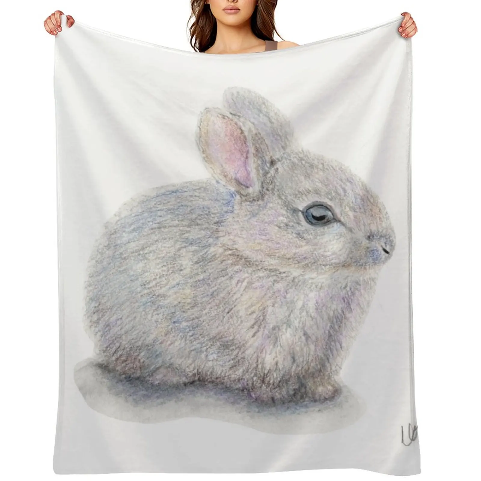 

Bob the Bunny Throw Blanket Retros warm winter Extra Large Throw Tourist Blankets