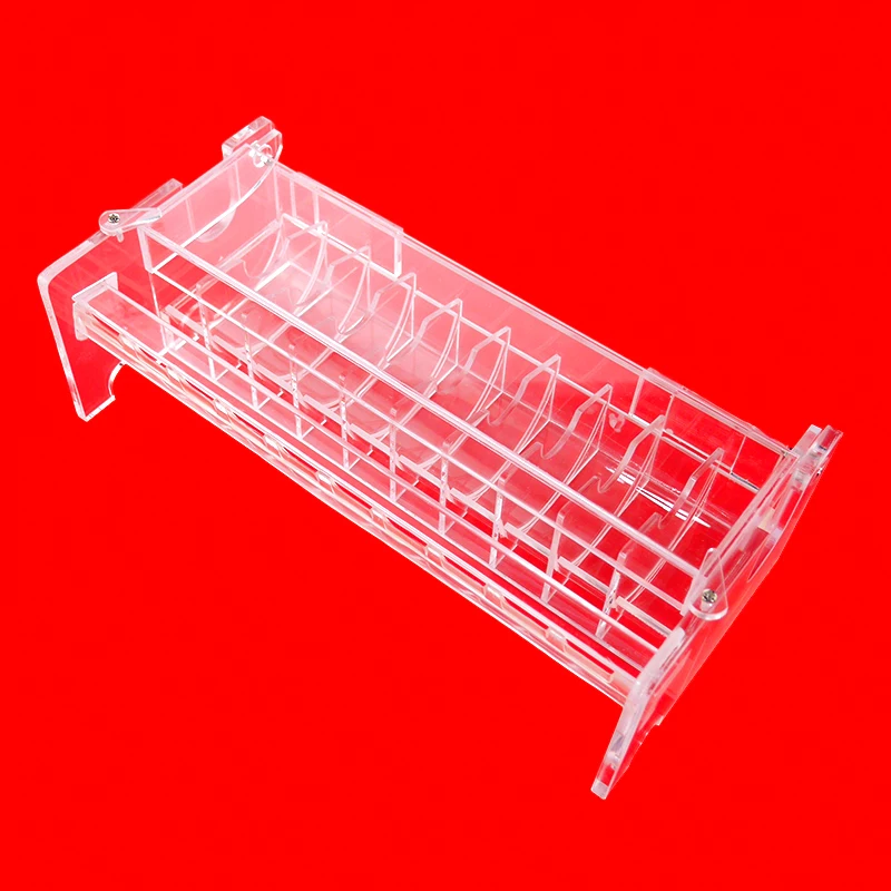 1PCS Professional Anesthesia Care Sticker Label Holder Box Frame Transparent Acrylic Material 5 10 15 20 Lots Capacity Supplies