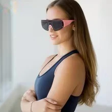 

Стильные футуристические очки с цветными блоками и защитой от солнца Идеально подходят для занятий спортом на велосипеде и активного отдыха Велосипедные солнцезащитные очки