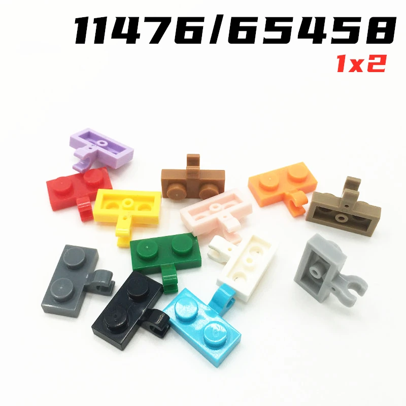 Rainbow Pig MOC 11476 65458 Plate Modified 1 x 2 with Clip on Side Building Block Part DIY Compatible Assembles  Particle Toy