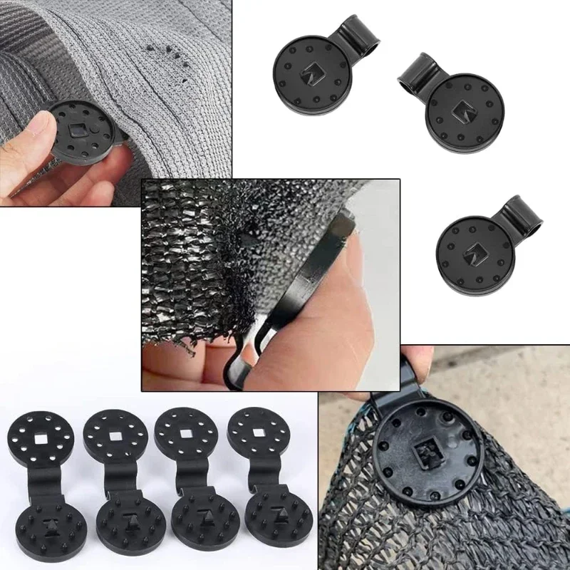 100/50/20Pcs Shade Cloth Clips Shade Fabric Clamps Grommets Camping Garden Tool Garden Buildings Fence Net Fix Clamp Awning Hook