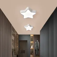 Simple pentagram ceiling lights corridor led lights bedroom study lamp warm entrance lighting five-pointed star ceiling lamp