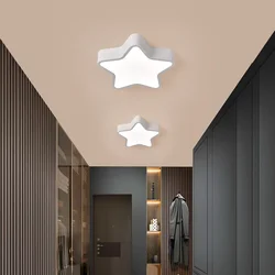 Plafoniere pentagramma semplici luci a led per corridoio lampada da studio per camera da letto illuminazione calda per ingresso lampada da soffitto a stella a cinque punte