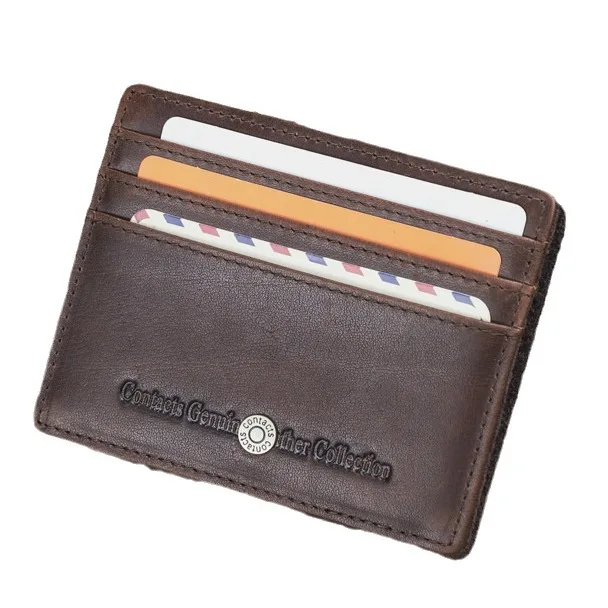 ماجيك تيل حامل بطاقة جلدية حقيقية محفظة سحرية سليم Bifold تتفاعل الذكور محافظ صغيرة سستة عملة جيب محفظة صغيرة المال كليب