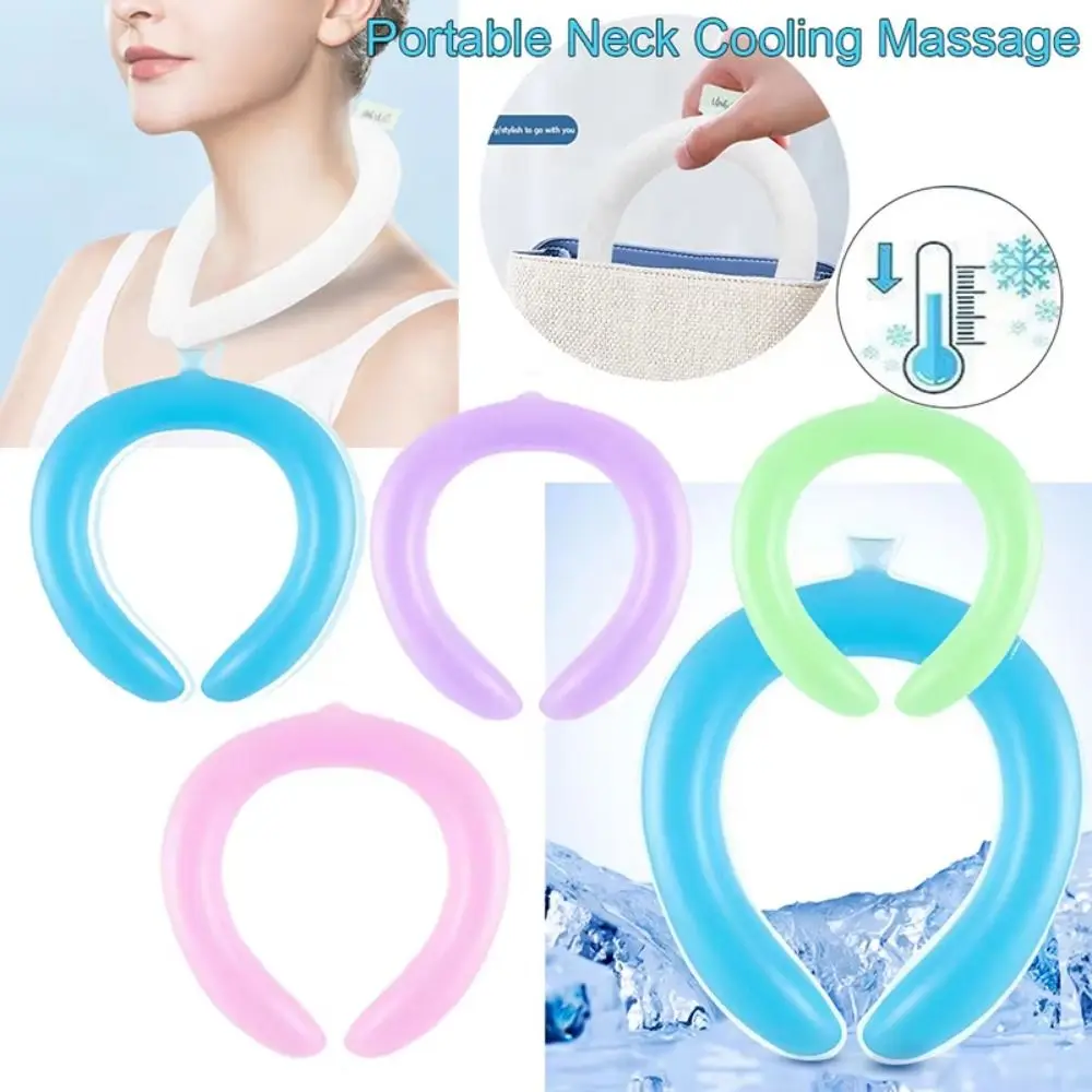 

Reusable Neck Massager Cooling Ring Sunstroke Prevention Summer Cooler Neck Cooling Tube Lasting Portable Neck Cooling Ring