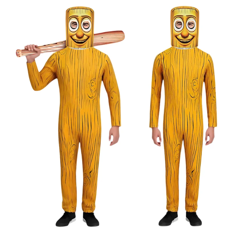 

Orange Stick Man Cosplay Costume Halloween Role-playing Jumpsuit Stage Costume Traditional Chinese Mythology Cross-border