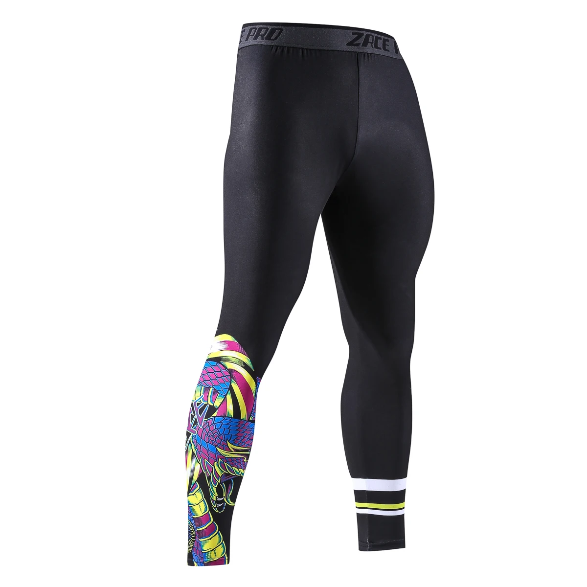 Men's Pants Tight Pants 3D Printed Sun Protection Leggings Gym Fitness Compression Pants Men's Surf Beach Clothing