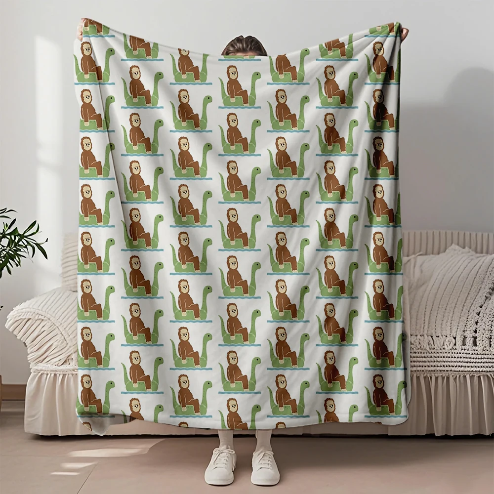 

Trendy Flannel Bed Blanket Bigfloat Scandinavian Reversible Blanket Bedsheet Lightweight Durable Blankets For Pets Couples