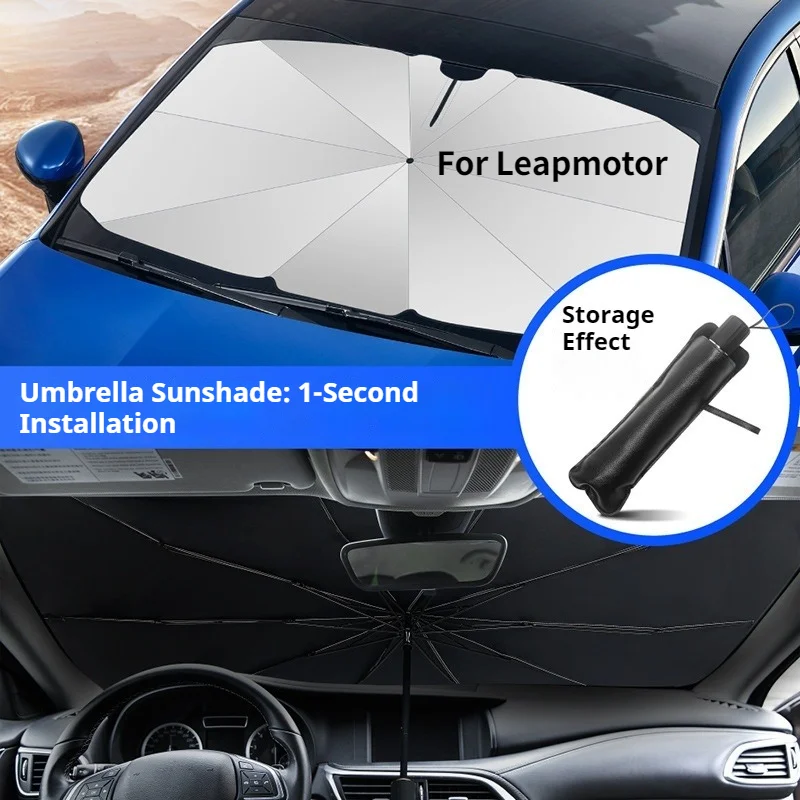 Parasol de voiture, couverture avant pour Leapmotor C10 C11 C16 C01 T03 B10, pare-soleil pour pare-brise avant, accessoires multi-usages