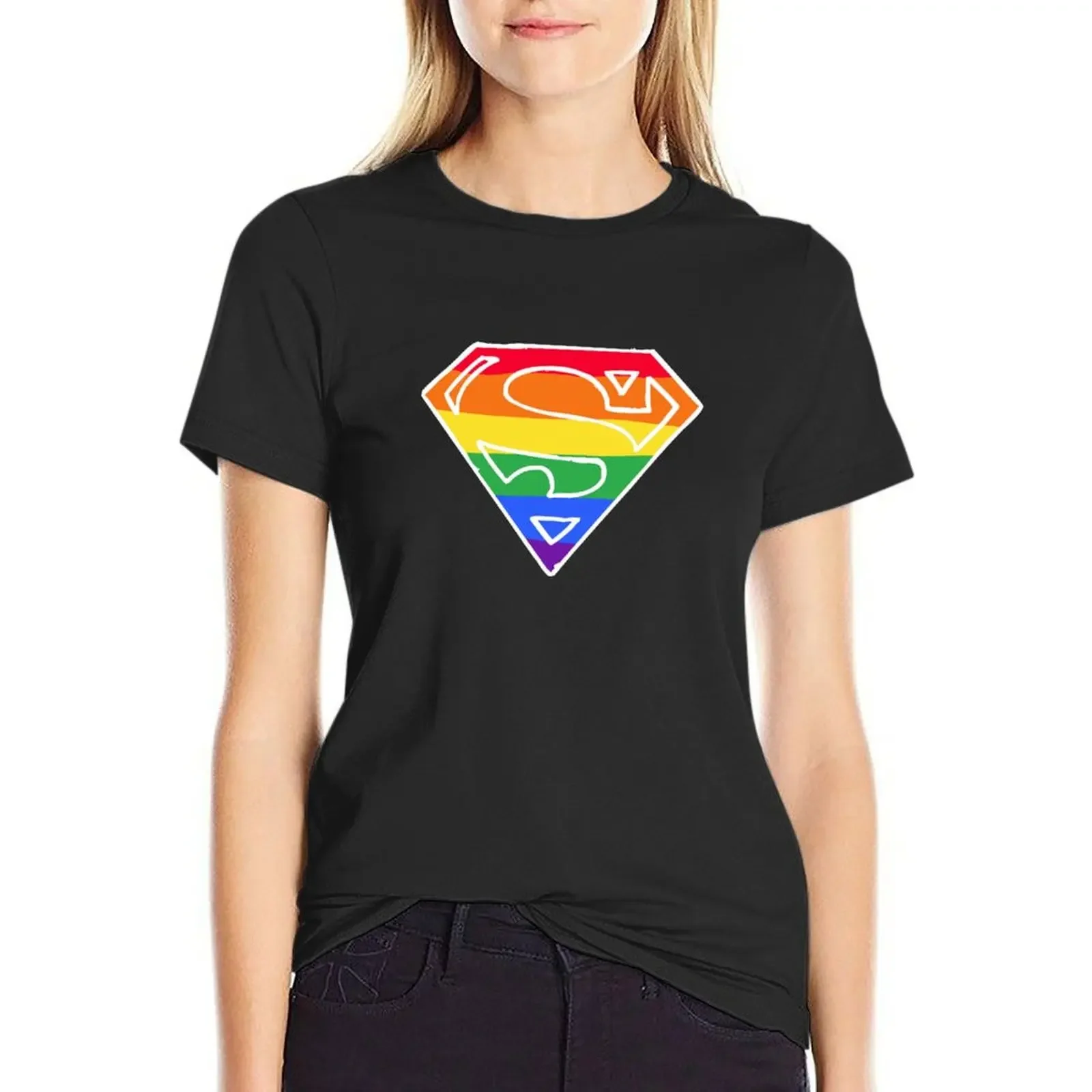 

Super Gay T-Shirt customs design your own cute clothes Short sleeve tee Woman T-shirts