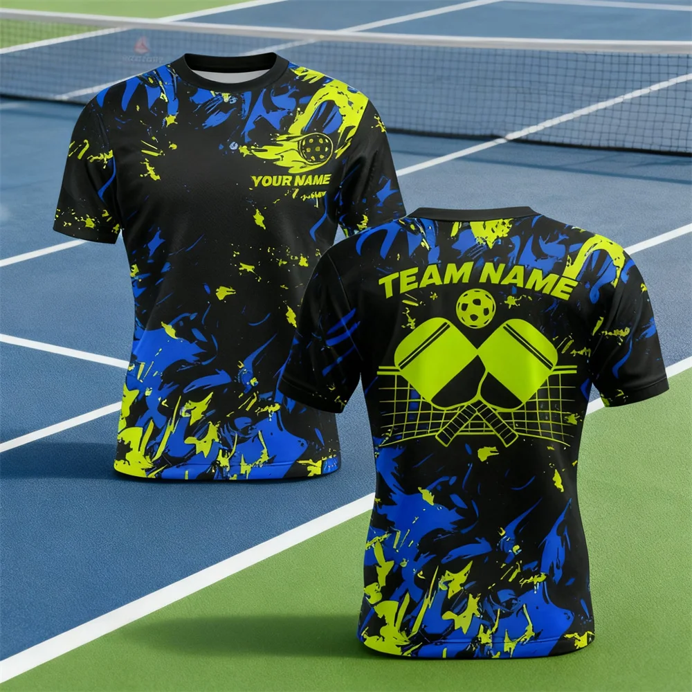 

Sport Style Men's And Women's T-shirt 3D Printed Custom Name Crew Neck Pullover Tops Leisure Fashion Quick Dry Short Sleeve Tees