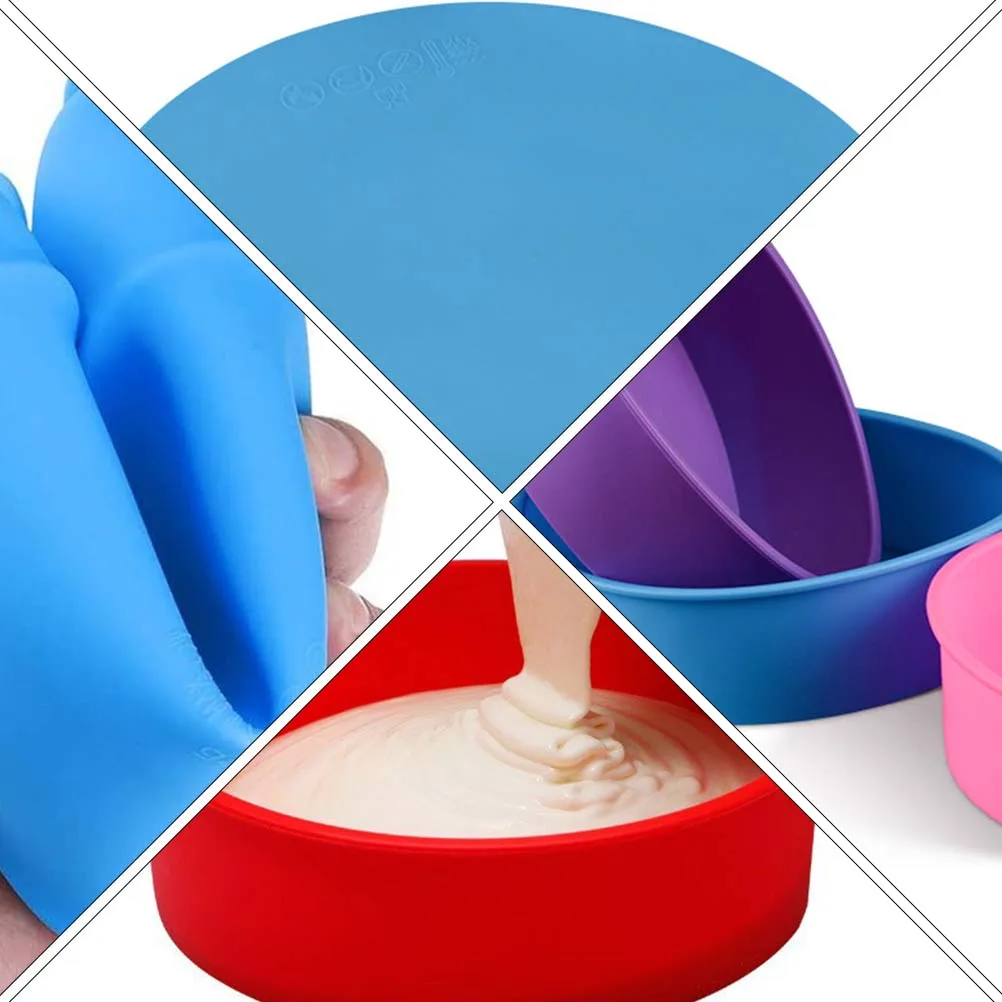 

Silicone Cake Mold Freezer Safe Baking Bakeware Mini Oven Pan Microwave Brownie
