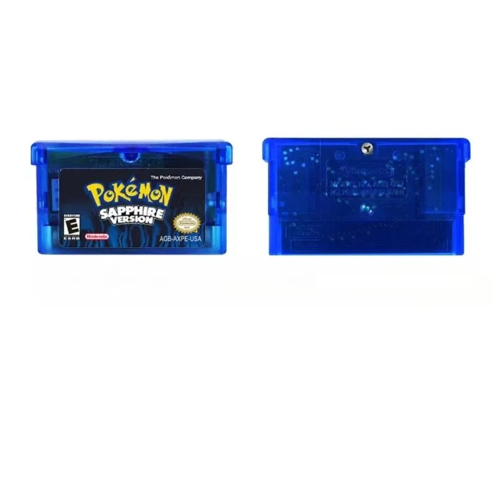 NDSL GBM GBA SP GBA Game Cartridge Pokemon Sapphire English Version