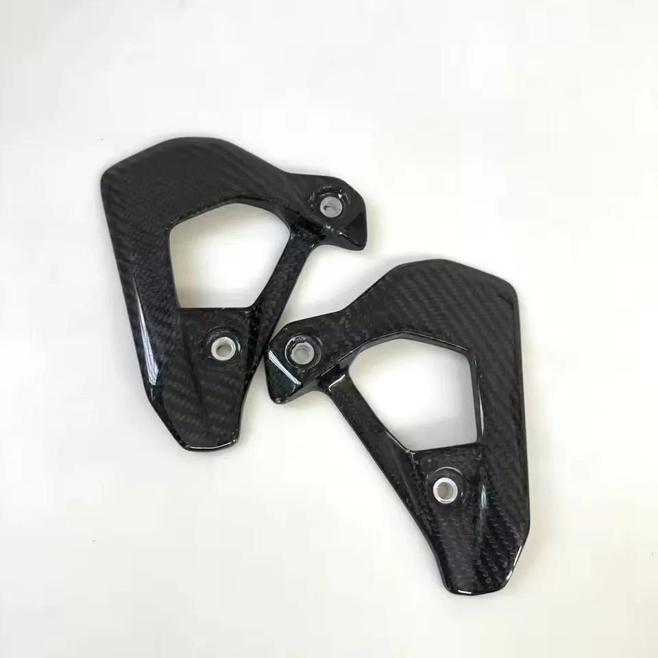 For BMW F750GS 850ADV GS 2019-2022 2023 2024 True Carbon Fiber Motorcycle Accessories Heel Guard Plates Foot Rests