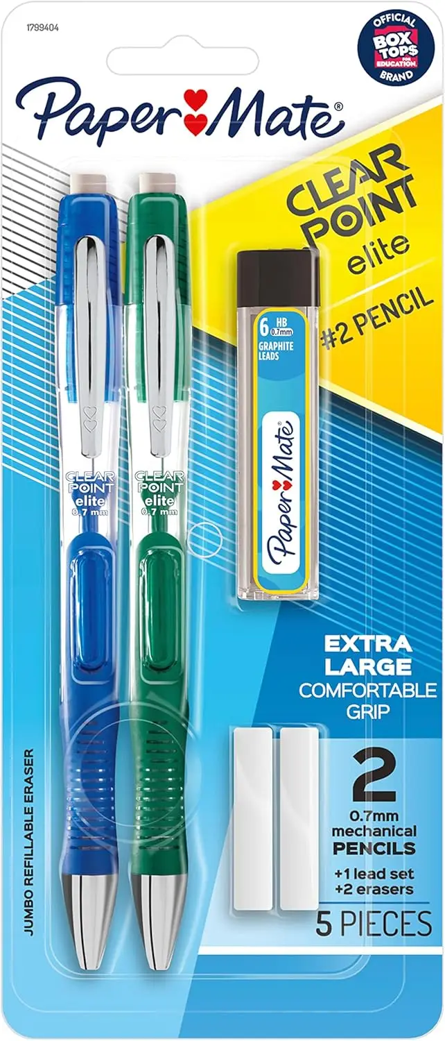 

0.7mm Mechanical Pencil Set with Eraser Refills for Precise Writing and Sketching