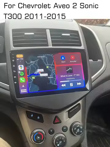 Android 15 Carplay Auto For Chevrolet Aveo 2 Sonic T300 2011 2012 2013 2014 2015 Car Radio GPS Stereo Multimedia Player 2din DSP