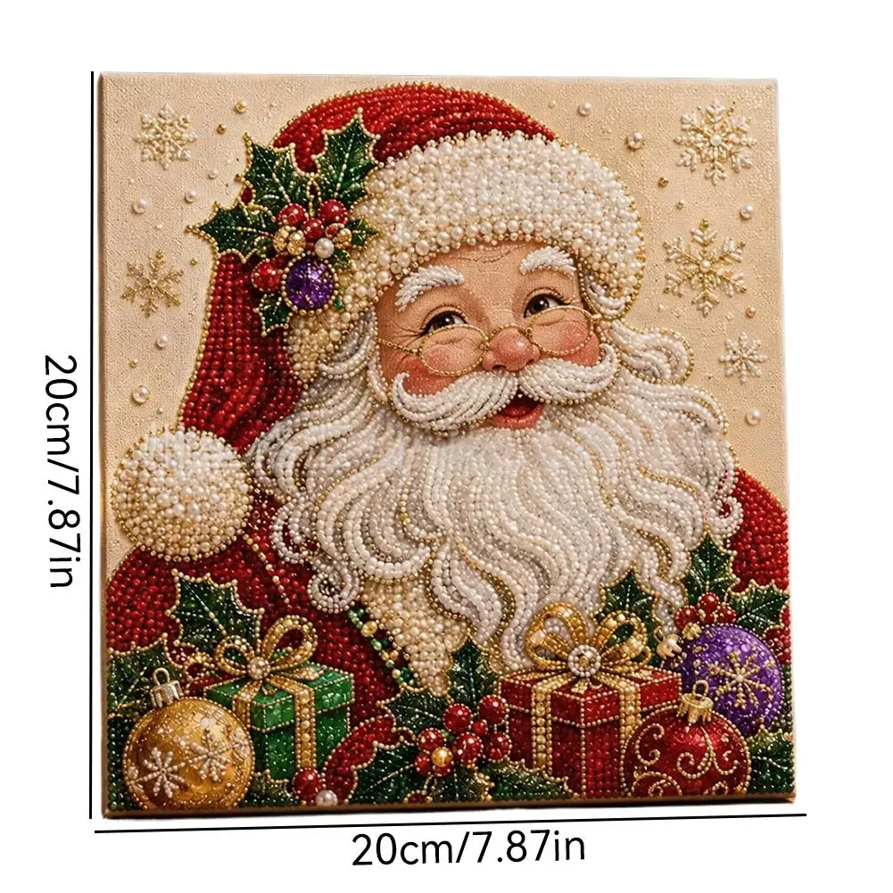 DIY Weihnachts-Perlenkunst-Sets 20x20cm Diamantmalerei Weihnachts-Perlenkunst-Set Weihnachtsmann Elch Auto DIY Dekorationsmalerei 2026 – Detail 25
