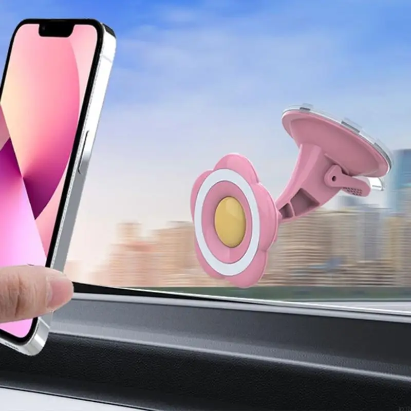 Stand 360 Degree Rotating Holder Flower Pattern Car Phone Holder