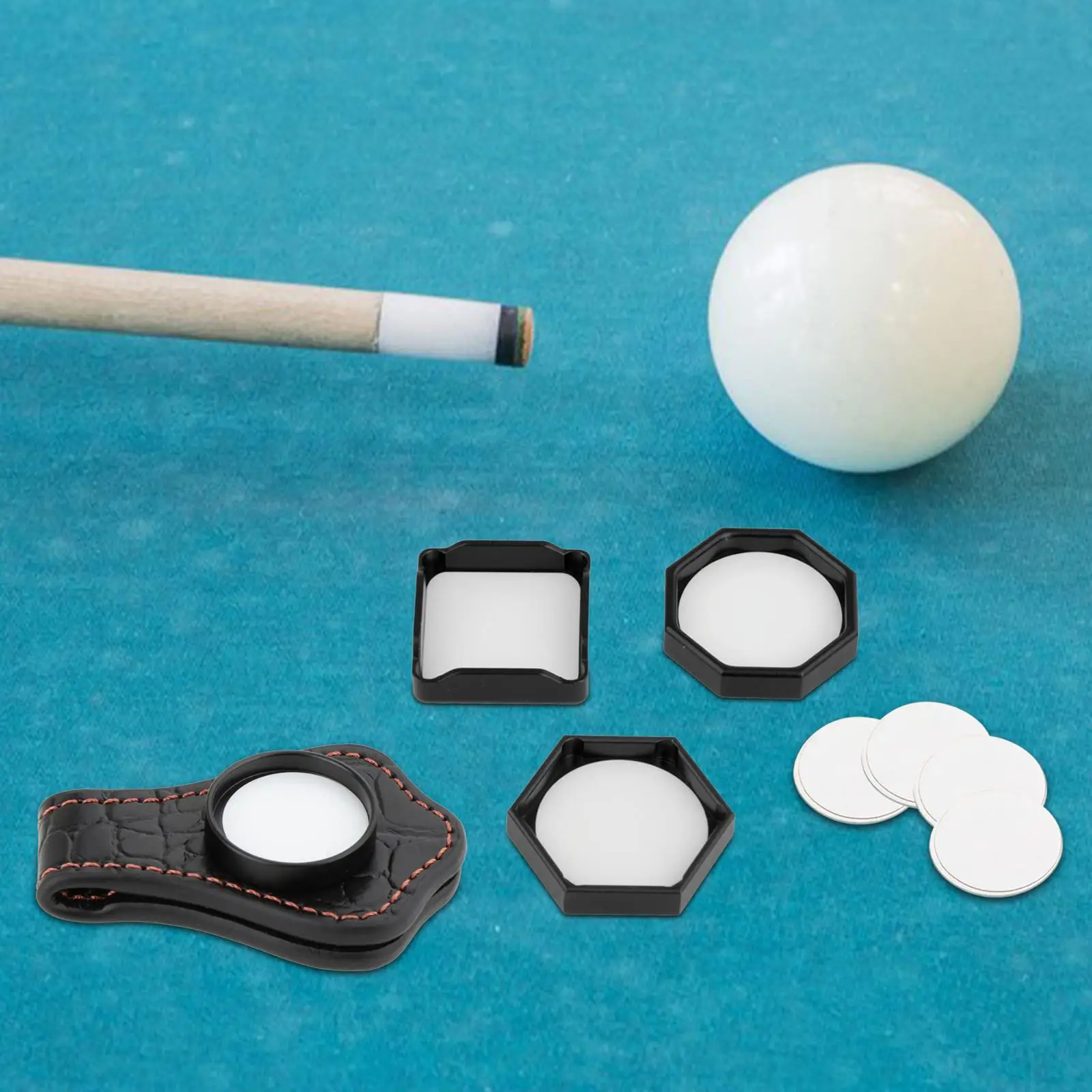 

Pool Cue Chalk Holder Cue Tip Chalk Holder Practical Tool Chalk Carrier Clip Chalk Case Pool