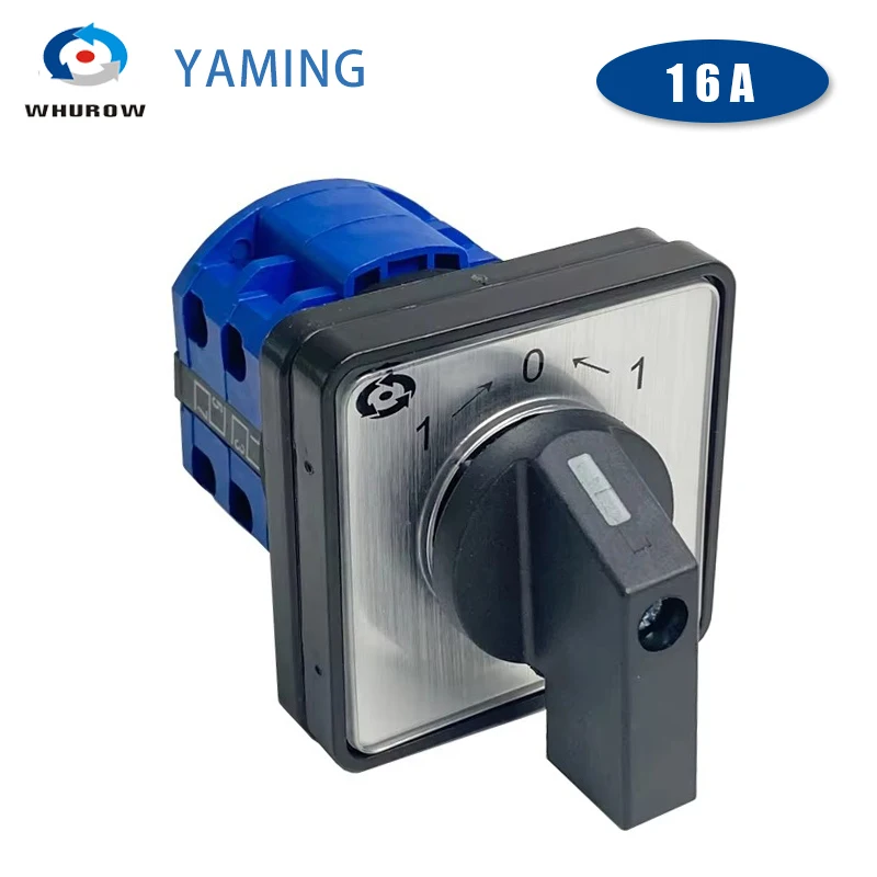 LW39B-16B202/2 Cam Switch Reset Momentary DIY Rotary Changeover Interruptor 8 Terminals 3 Positions Two Loads Silver Contact