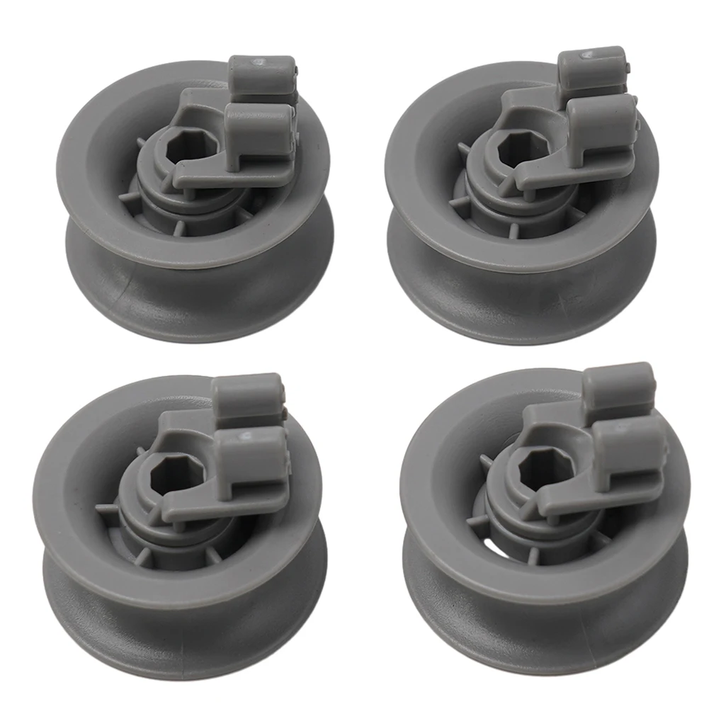 Top Basket Upper Basket Wheels For Dishwasher 611666 ABS Durable Grey Lightweight Universal 31 Mm*14 Mm For Balay